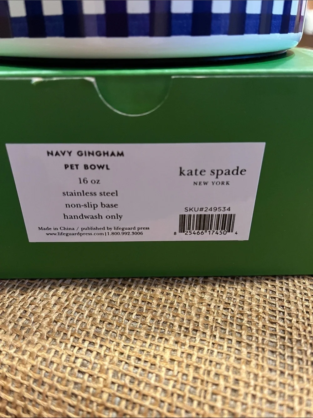 kate spade pet bowl